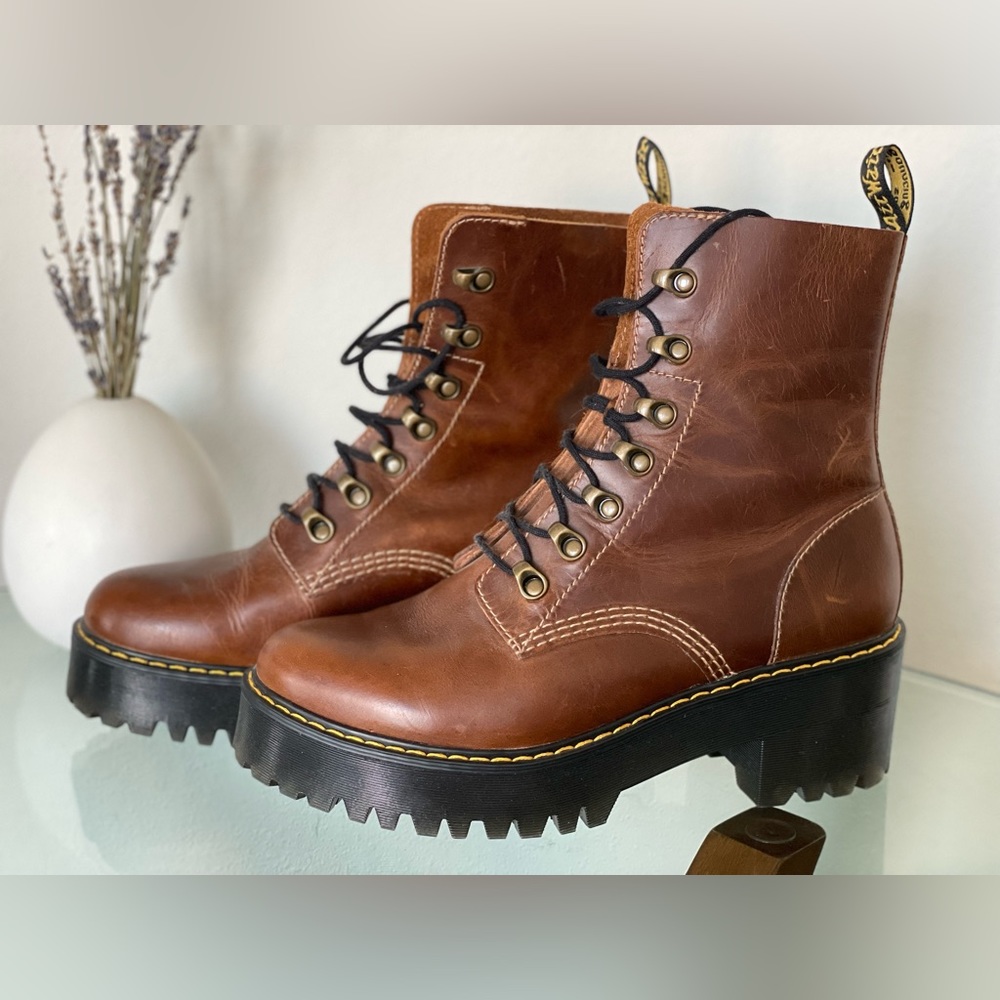Dr.Martens Leona heeled boots.